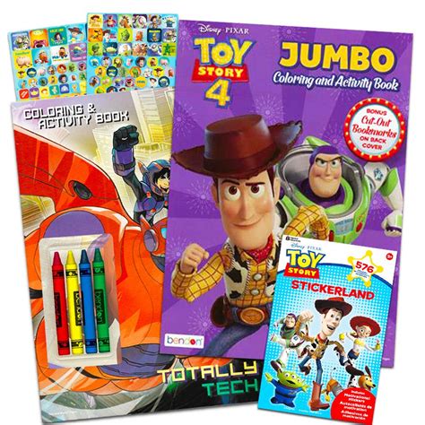 Buy Disney Pixar Toy Story 4 Coloring and Activity Book Bundle with ...