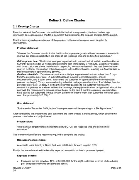 Image result for DMAIC Case Study Examples