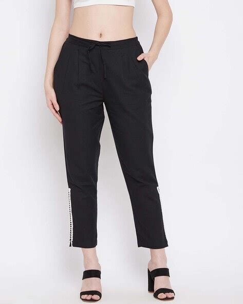 Buy WINERED Relaxed Fit Trousers with Drawstring Waist | AJIO