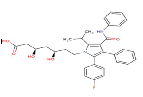 Fig. 2: Chemical structure of Atorvastatin