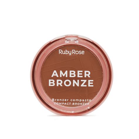 Pó Bronzeador Amber Bronze - Cor 01 a 04 Ruby Rose com 7g Ruby Rose