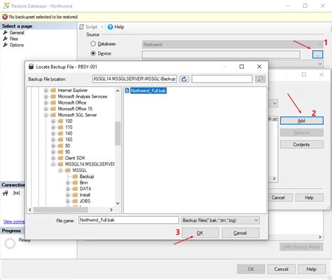 How to Restore SQL File in SQL Server 的图像结果