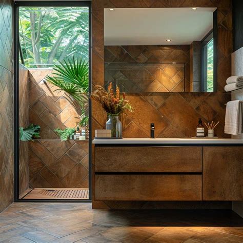 10+ Warm Brown Bathroom Tile Inspiration Ideas • 333k+ Inspiring ...
