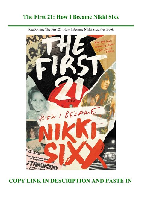 ReadOnline The First 21 How I Became Nikki Sixx Free Book