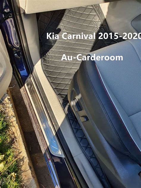 Premium 3D Custom Made Floor Mats/Carpets For 3 Rows Fits Kia Carnival ...