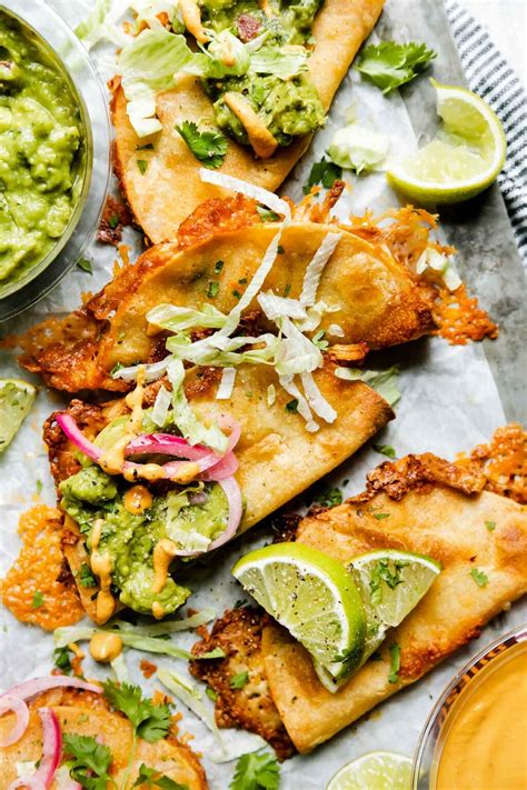 Baked Crispy Chicken Tacos | Plays Well With Butter