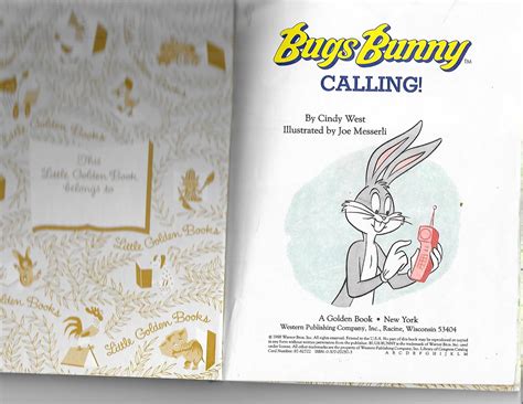 Bugs Bunny Calling (A Little Golden Book) by West, Cindy: Good Hardcover (1988) 1st Edition ...