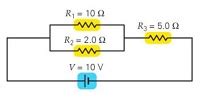 What is the current through the 10 ω resistor in the figure (figure 1 ...