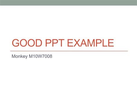 Image result for PPT Example Good