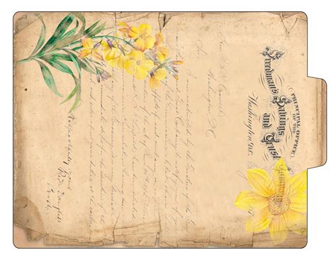 Image result for Vintage Botanical File Folder Scrapbook Tutorial