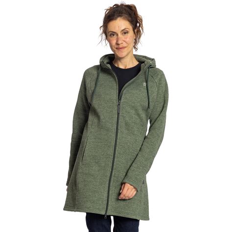 Elkline MORNING DEW Windproof Fleece Coat Women - blueshadow-black | BIKE24
