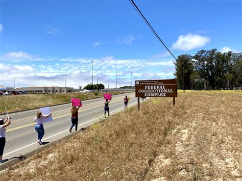 Community members protest on behalf of inmates at Lompoc Federal Prison ...