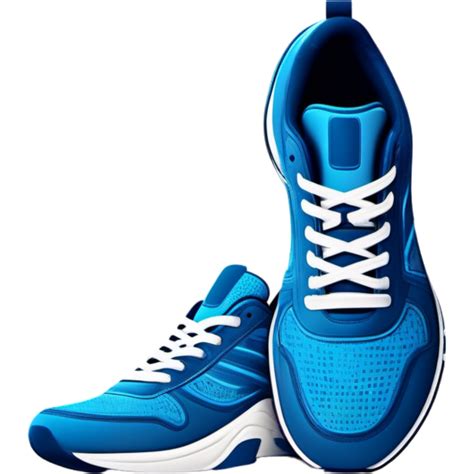 Modern sport sneakers blue color. AI Generative 30761291 PNG
