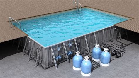 游泳池水处理设备，游泳池净化水设备，游泳池沙缸过滤设备