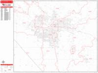 Bakersfield California Zip Code Wall Map (Basic Style) by MarketMAPS ...