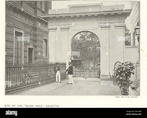 Site of the "black hole" Calcutta. India. 1910 Stock Photo - Alamy