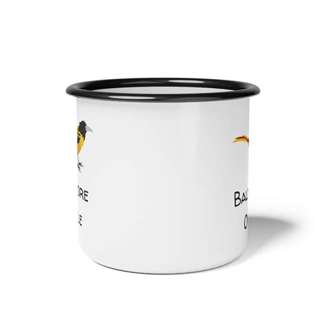 Baltimore Oriole on Enamel Camp Cup, Baltimore Oriole, Baltimore ...