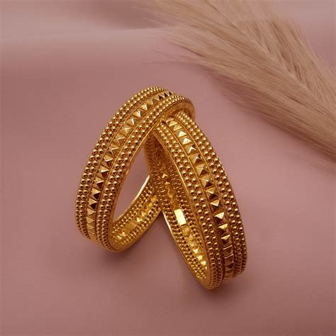 Buy Mahabala Gold Bangles 22 KT yellow gold (51.5 gm). | Online By ...