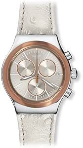 Swatch Albinostrich White Dial Analogue Men's Watch YVS412 : Amazon.in ...