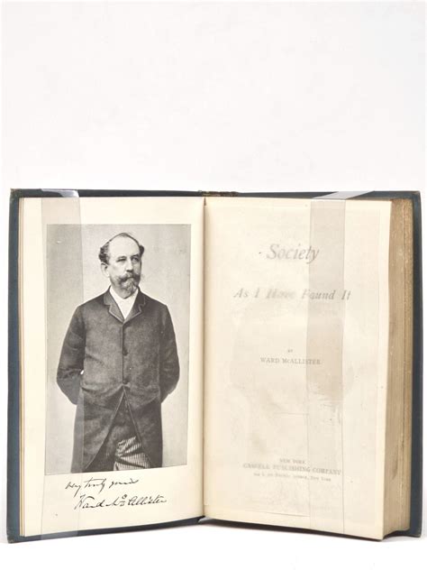 Society as I Have Found It | Ward McAllister | First printing