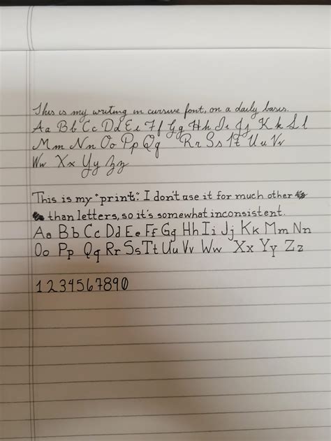 English Handwriting Styles