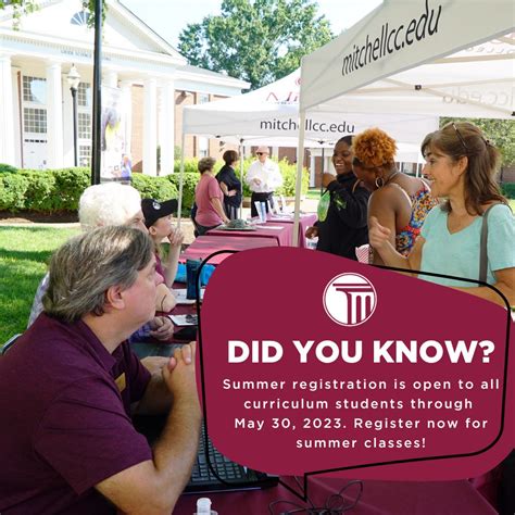 Summer registration is open to all curriculum students through May 30 ...