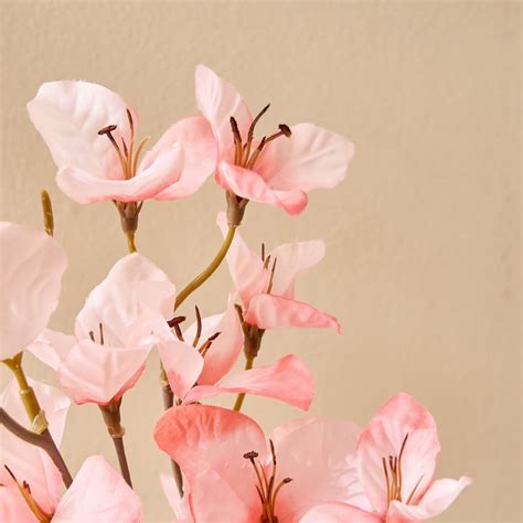 Buy Botanical Autumn Fabric Artificial Bougainvillea Flower Stem - 80cm ...