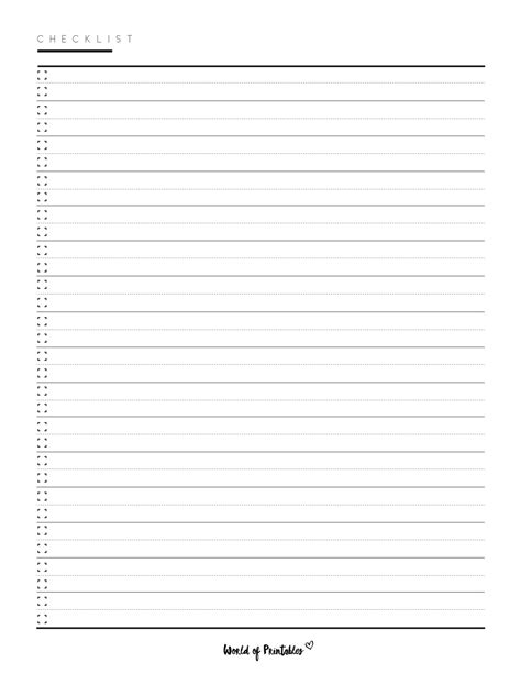 Checklist Layout Template 的图像结果