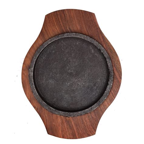 Buy REMARKABLE Iron Sizzler Plater with Wooden Stand | Brownie Sizzler ...