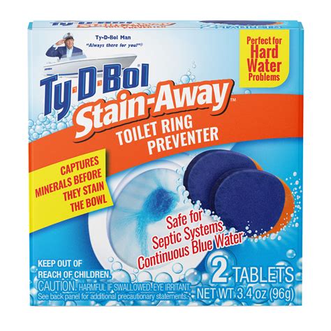 Ty-D-Bol Stain Away Toilet Ring Preventer Tablet - Ty-D-Bol Toilet Bowl ...
