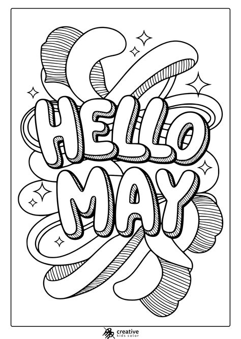 May Coloring Sheets