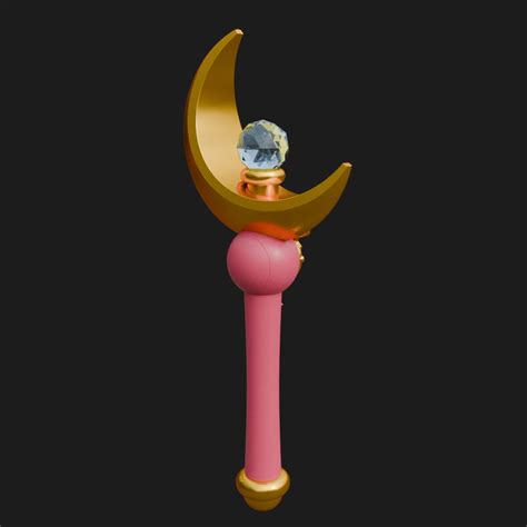 Archivo STL Sailor Moon Crescent Moon Wand Fan Art 🌙 ・Diseño imprimible en 3D para descargar・Cults