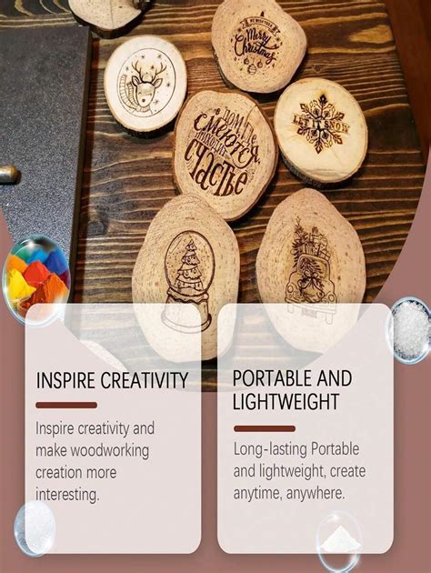 Ręcznie robiony długopis do znakowania drewna, marker do wypalania ...