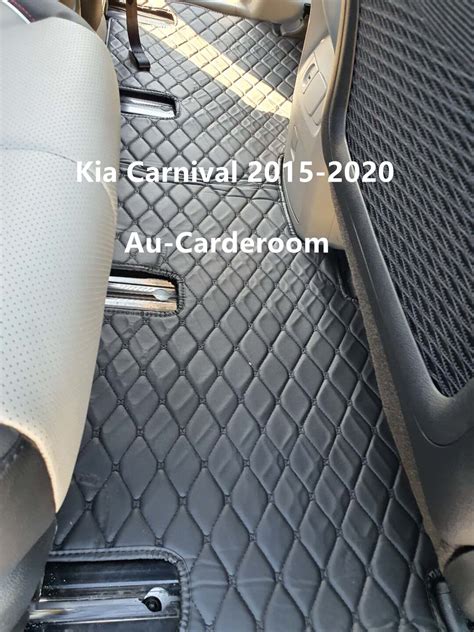 Premium Custom Made Floor Mats/Carpets For 3 Rows Kia Carnival 2021 ...