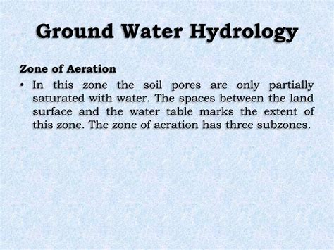 Ground Water Hydrology | PPTX