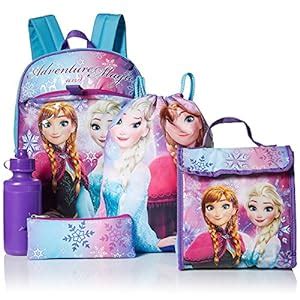 Disney Girls' Frozen 5 Pc Set Backpack, Purple : Amazon.in: Fashion