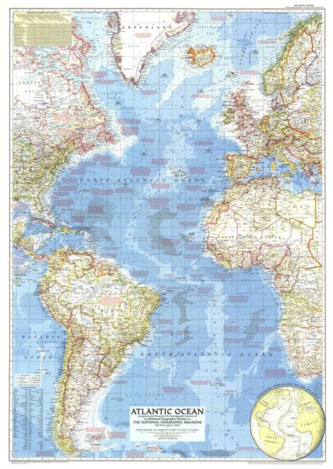 Printable Atlantic Ocean Map