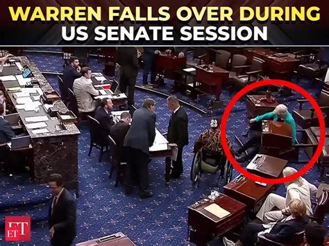 Watch: Democratic lawmaker Elizabeth Warren falls over during US Senate ...