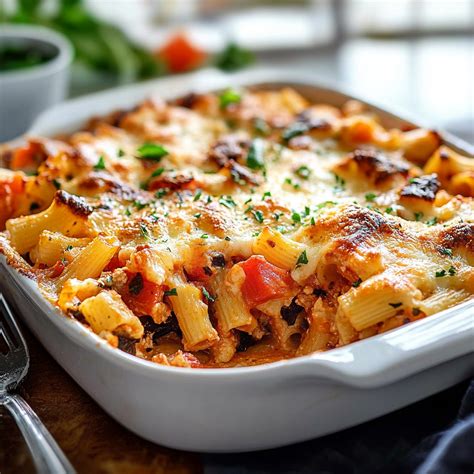 Easy Vegetable Pasta Bake Recipe | A Simple and Flavorful Dinner