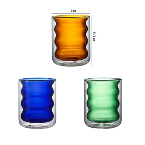 Transparent Layered Donut Glass Set Of 2 400ml Online - Premium Tumbler ...