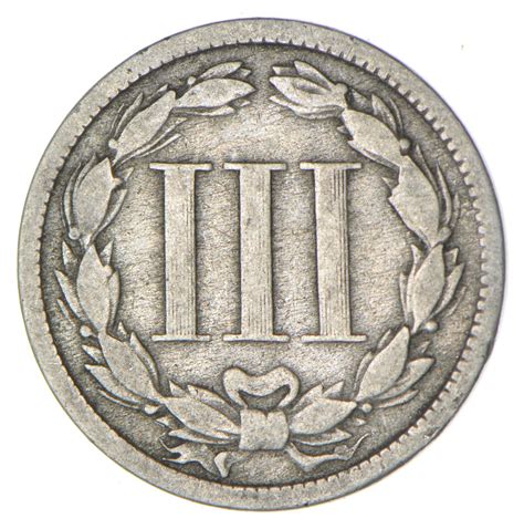 1869 - ***3***THREE***Cent*** - Historic US Type Coin - Better Date ...