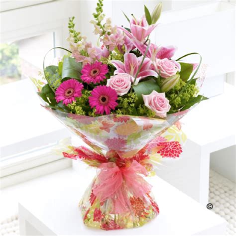 Pink Summer Hand-tied Bouquet – Stem by Stem