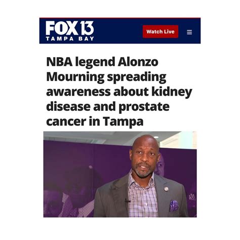 Ali Afshar MD on LinkedIn: Alonzo Mourning was diagnosed with Stage 3 prostate cancer and ...