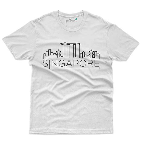 Singapore Skyline T-Shirt - Skyline Collection | Gubbacci