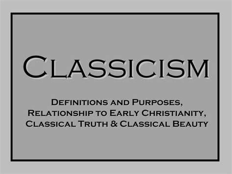 Image result for Classicism Explained