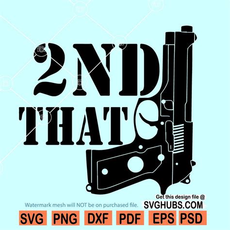 I 2nd Second That SVG, Second Amendment SVG, I second that SVG