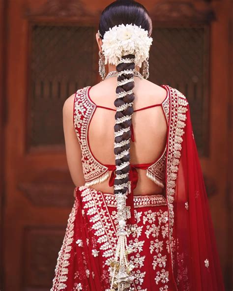 Gota Patti Bridal Braid Hairstyles | Indian Bridal Hairdo | Bride ...