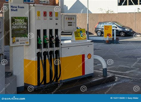 A Self Service Fuel Pump at a Shell Garage Forecourt Editorial Image - Image of forecourt ...