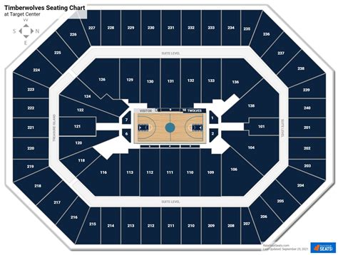 Timberwolves Target Center Seating Chart With Rows And Seat Numbers ...