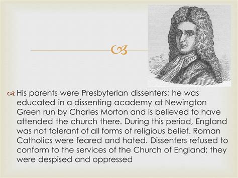 Daniel Defoe Descendants